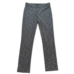 Amanda + Chelsea Dress Pants Womens 0 Black White Textured Trousers Ankle NWT